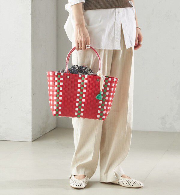 SHIPS for women「【SHIPS別注】UHURU:巾着付き バスケット バッグ S」|トートバッグ|