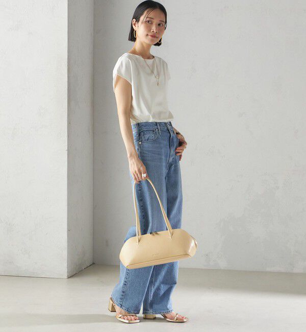 SHIPS for women「〈手洗い可能〉SORONA(R) ボートネック TEE」|Tシャツ・カットソー|