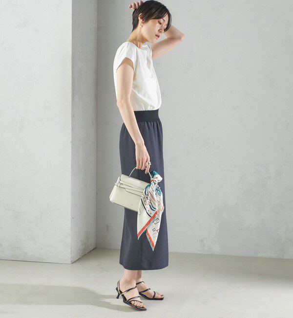 SHIPS for women「〈手洗い可能〉SORONA(R) ボートネック TEE」|Tシャツ・カットソー|