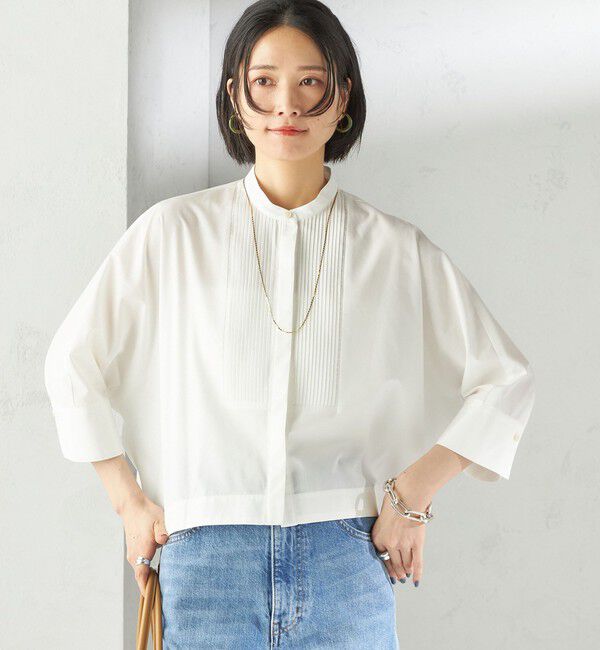 SHIPS for women「〈手洗い可能〉ピンタック 羽織 シャツ」|シャツ・ブラウス|