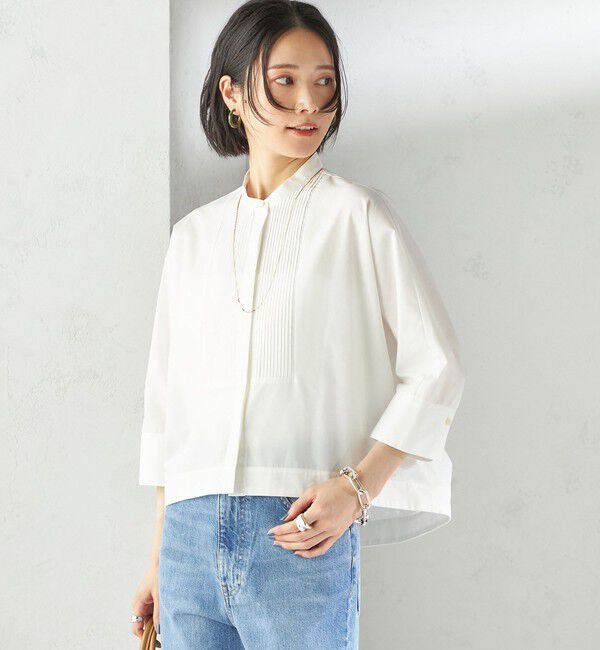 SHIPS for women「〈手洗い可能〉ピンタック 羽織 シャツ」|シャツ・ブラウス|