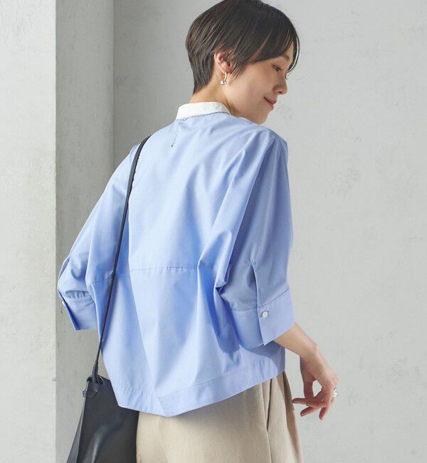 SHIPS for women「〈手洗い可能〉ピンタック 羽織 シャツ」|シャツ・ブラウス|