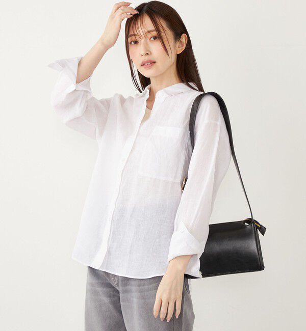 SHIPS Colors 「SHIPS Colors:〈洗濯機可能〉ユーロ リネン (EURO Linen) オーバー シャツ◇」|シャツ・ブラウス|