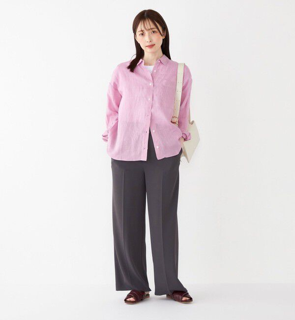 SHIPS Colors 「SHIPS Colors:〈洗濯機可能〉ユーロ リネン (EURO Linen) オーバー シャツ◇」|シャツ・ブラウス|