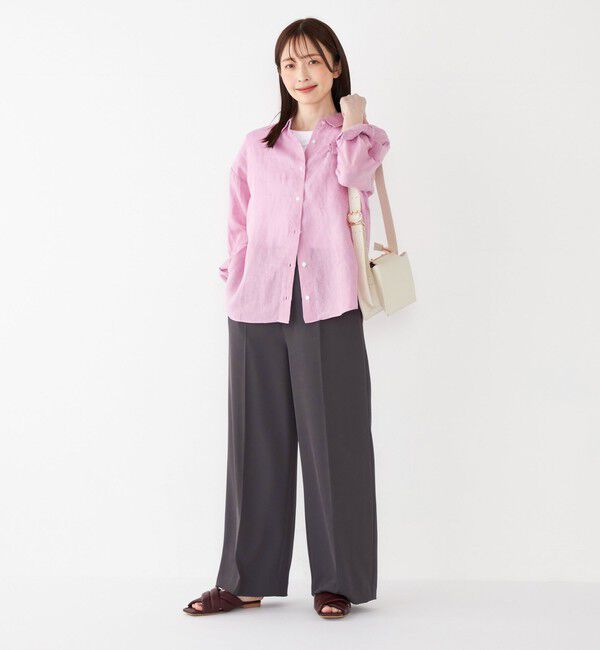 SHIPS Colors 「SHIPS Colors:〈洗濯機可能〉ユーロ リネン (EURO Linen) オーバー シャツ◇」|シャツ・ブラウス|