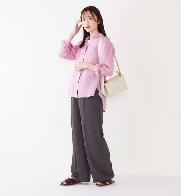 SHIPS Colors 「SHIPS Colors:〈洗濯機可能〉ユーロ リネン (EURO Linen) オーバー シャツ◇」|シャツ・ブラウス|