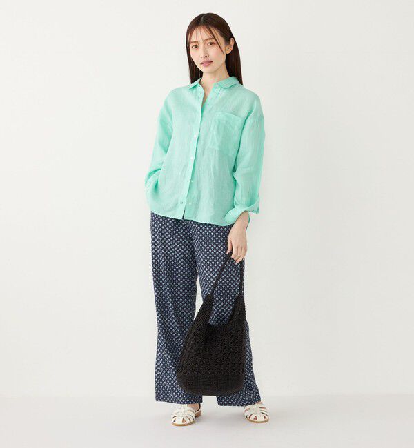 SHIPS Colors 「SHIPS Colors:〈洗濯機可能〉ユーロ リネン (EURO Linen) オーバー シャツ◇」|シャツ・ブラウス|