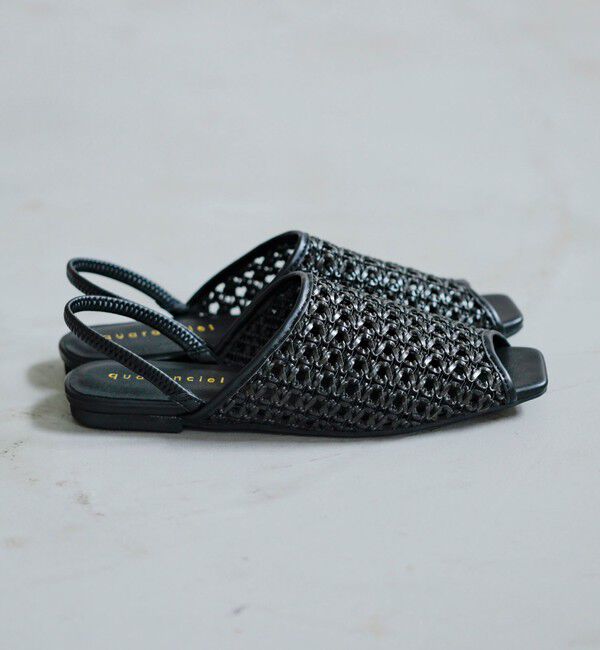 quaranciel「《一部追加予約》quaranciel: メッシュ フラット サンダル」|サンダル|