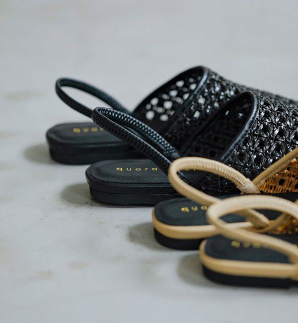 quaranciel「《一部追加予約》quaranciel: メッシュ フラット サンダル」|サンダル|