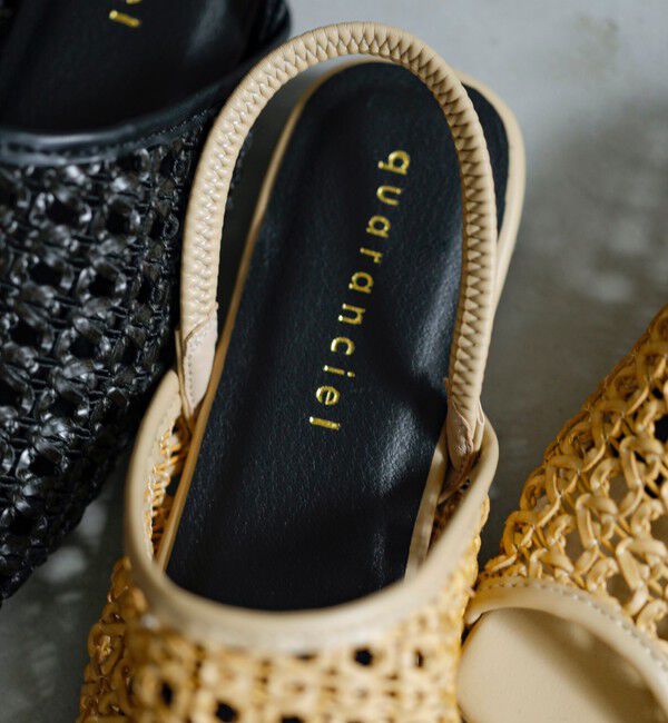 quaranciel「《一部追加予約》quaranciel: メッシュ フラット サンダル」|サンダル|