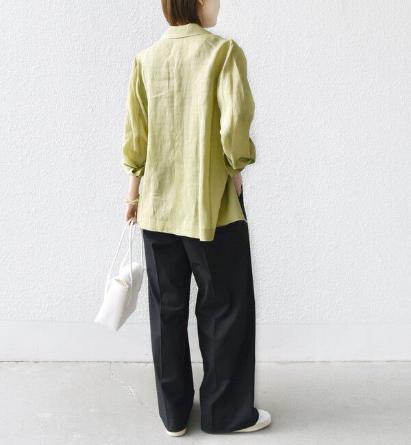 SHIPS for women「〈手洗い可能〉2タック ワイド パンツ（ブラック）」|その他|