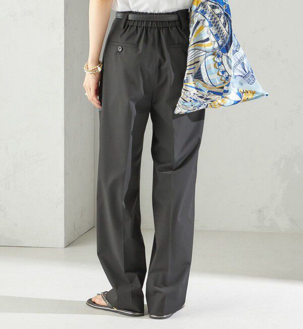 SHIPS for women「〈手洗い可能〉2タック ワイド パンツ（ブラック）」|その他|