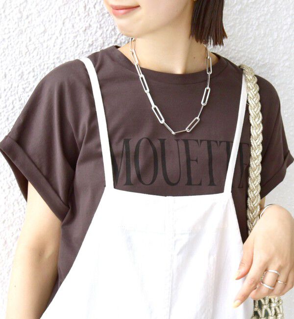 SHIPS for women「〈洗濯機可能〉プラチナ ヴェール TEE」|Tシャツ・カットソー|ブラウン