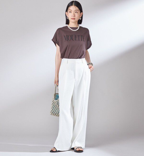 SHIPS for women「〈洗濯機可能〉プラチナ ヴェール TEE」|Tシャツ・カットソー|