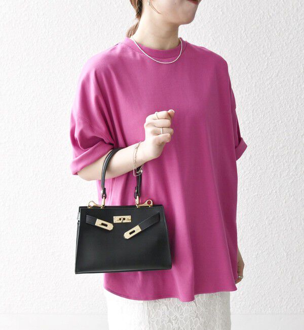 SHIPS any「《一部予約》SHIPS any:〈接触冷感/汗染み防止加工/洗濯機可能〉ラウンドヘム クルー ビッグ TEE」|Tシャツ・カットソー|