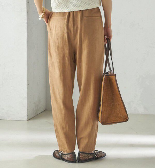 SHIPS for women「小泉里子コラボ:〈手洗い可能〉ツイル ウエスト テーパード パンツ」|その他|