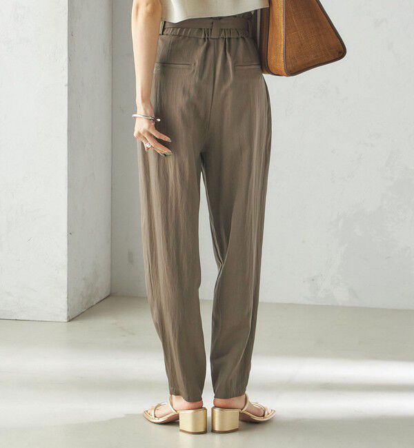 SHIPS for women「小泉里子コラボ:〈手洗い可能〉ツイル ウエスト テーパード パンツ」|その他|