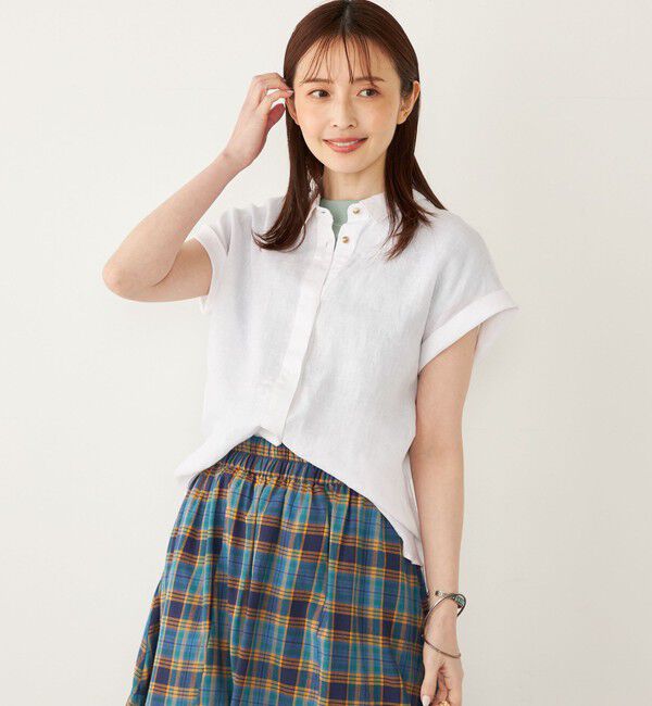 SHIPS Colors 「SHIPS Colors:ユーロ リネン (EURO Linen) ヒヨク シャツ◇」|シャツ・ブラウス|