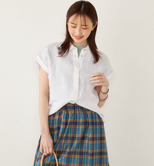 SHIPS Colors 「SHIPS Colors:ユーロ リネン (EURO Linen) ヒヨク シャツ◇」|シャツ・ブラウス|