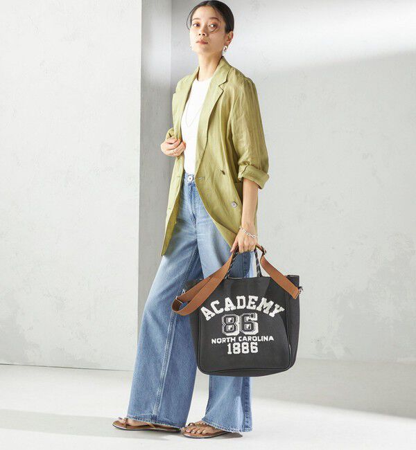 SHIPS for women「カレッジ レオパード ジャカード A4 バッグ」|ショルダー・メッセンジャー|