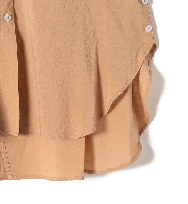SHIPS for women「【WEB限定】〈手洗い可能〉サイド ボタン バック レイヤード ブラウス」|シャツ・ブラウス|