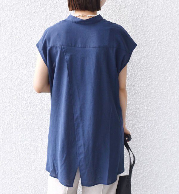 SHIPS for women「【WEB限定】〈手洗い可能〉サイド ボタン バック レイヤード ブラウス」|シャツ・ブラウス|