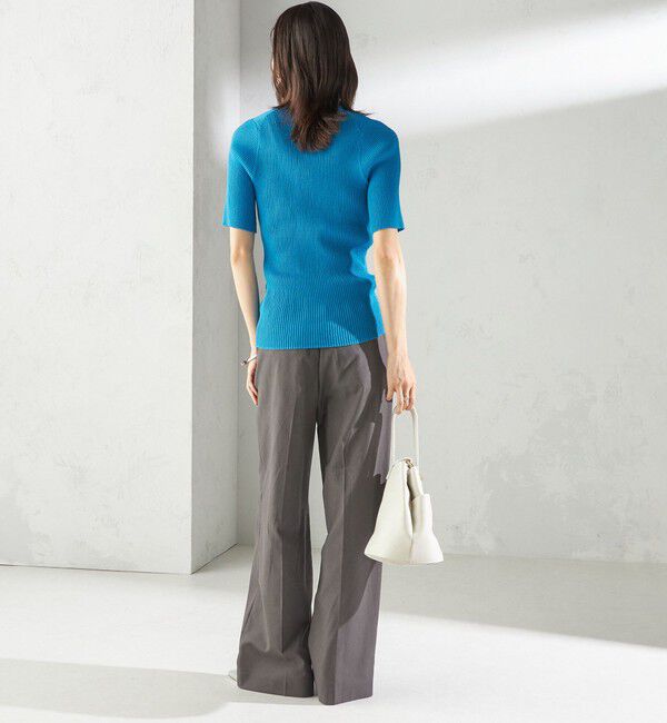 SHIPS for women「〈手洗い可能〉ラミー混 シアー ヘンリー ネック ニット」|ニット・セーター|