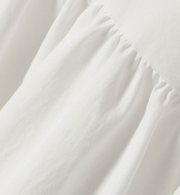 SHIPS for women「〈接触冷感 / 撥水加工〉TEX BRID(R)タフタ ギャザー ノースリーブ ブラウス」|シャツ・ブラウス|