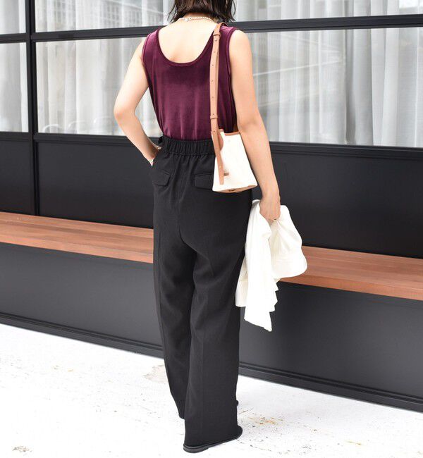 SHIPS for women「〈手洗い可能〉ポリエステル スノー ベロア 前後 2WAY タンクトップ」|タンクトップ|