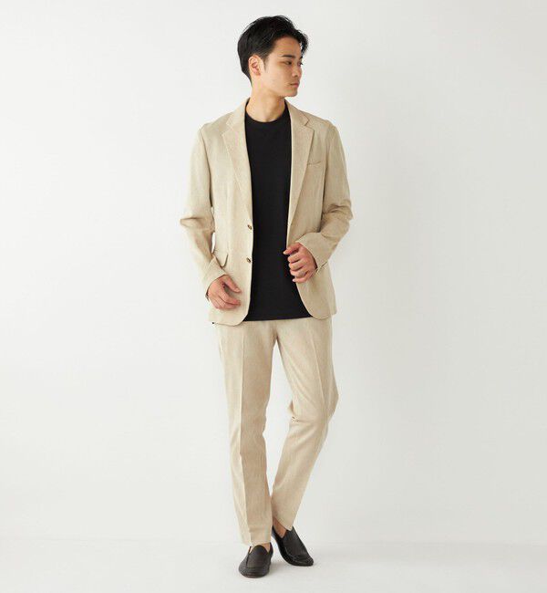 SHIPS Colors 「SHIPS Colors:〈洗濯機可能〉シャリル ジャージー 2B ジャケット ベージュ」|テーラードジャケット|