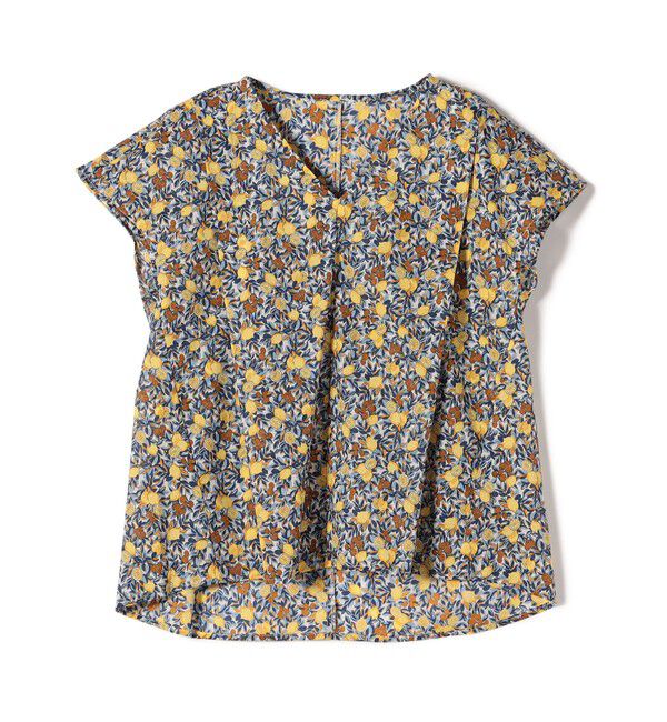 SHIPS Colors 「SHIPS Colors:〈洗濯機可能〉ボタニカル プリント Vネック ブラウス」|シャツ・ブラウス|