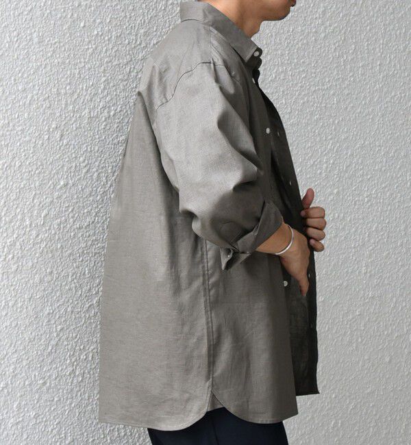 SHIPS any「SHIPS any: コットン/リネン 7分袖 レギュラー シャツ◇◇」|シャツ・ブラウス|