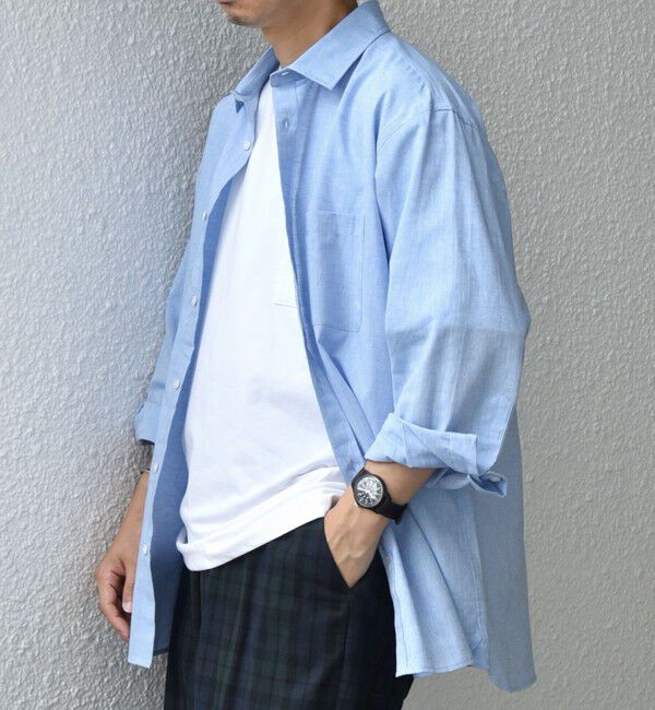 SHIPS any「SHIPS any: コットン/リネン 7分袖 レギュラー シャツ◇◇」|シャツ・ブラウス|