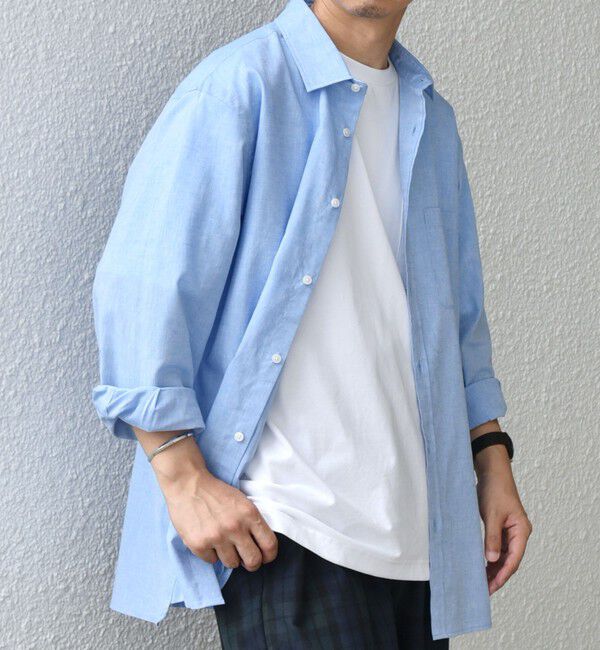 SHIPS any「SHIPS any: コットン/リネン 7分袖 レギュラー シャツ◇◇」|シャツ・ブラウス|