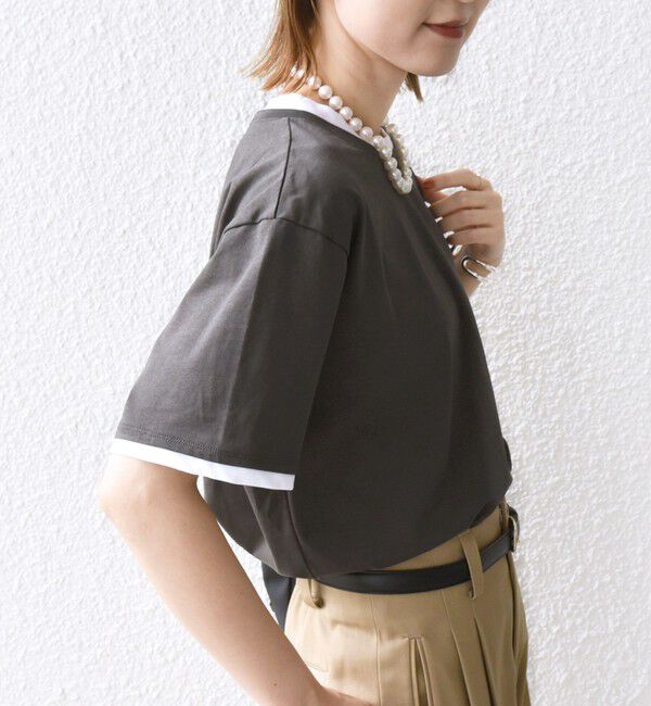 SHIPS for women「〈接触冷感〉レイヤード ライク TEE」|Tシャツ・カットソー|