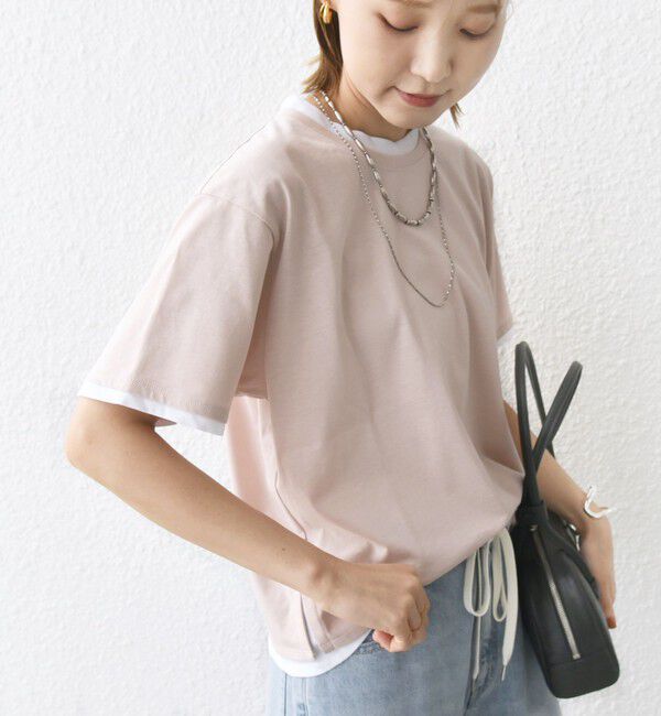 SHIPS for women「〈接触冷感〉レイヤード ライク TEE」|Tシャツ・カットソー|