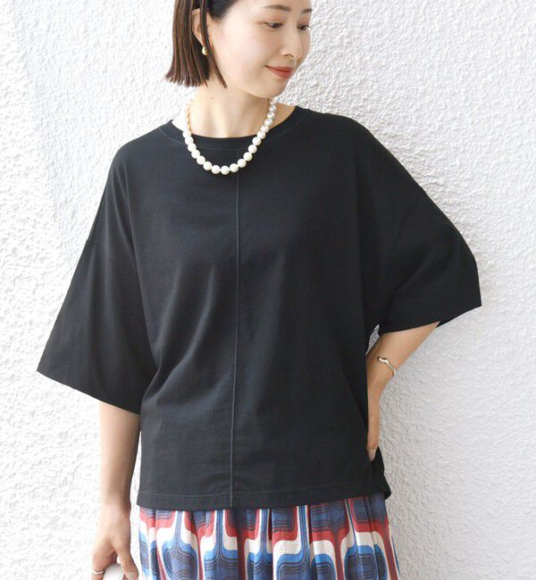 SHIPS for women「裾タック コクーン ショートスリーブ プルオーバー」|Tシャツ・カットソー|