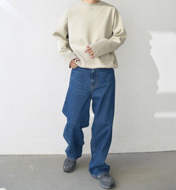 SHIPS any「SHIPS any:〈手洗い可能〉メッシュ スピンドル スウェットライク テック ニット◇」|スウェット・ジャージ|