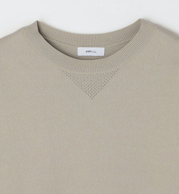 SHIPS any「SHIPS any:〈手洗い可能〉メッシュ スピンドル スウェットライク テック ニット◇」|スウェット・ジャージ|