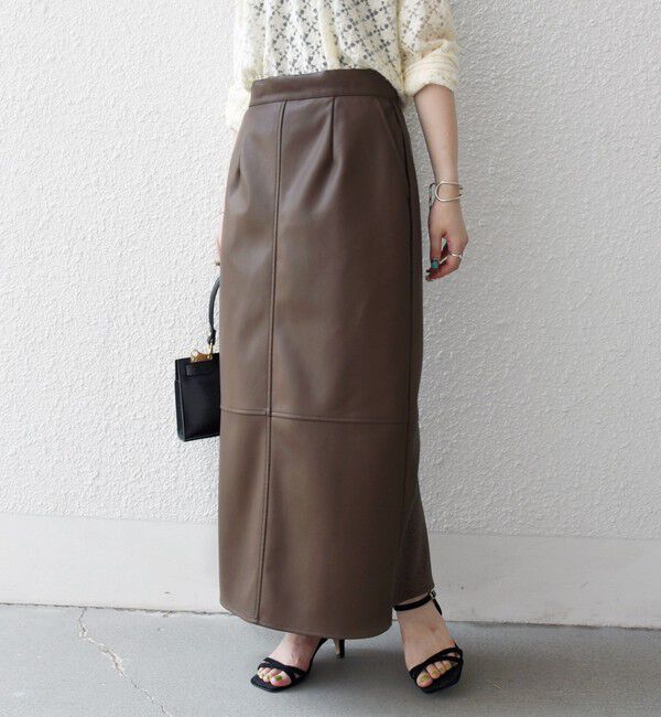 SHIPS any「SHIPS any: クロス ステッチ Iライン スカート」|タイト|