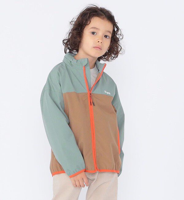 SHIPS KIDS「SHIPS KIDS:100～130cm / 〈撥水/洗濯機可能〉ライト マウンテンパーカ」|その他|ライトグリーン