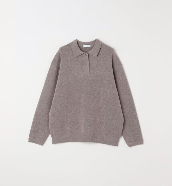 SHIPS any「SHIPS any:〈手洗い可能〉ハイゲージ ミラノリブ ブラッシュド リラックス ニット ポロ◇」|ニット・セーター|