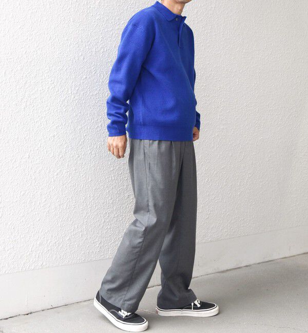 SHIPS any「SHIPS any:〈手洗い可能〉ハイゲージ ミラノリブ ブラッシュド リラックス ニット ポロ◇」|ニット・セーター|