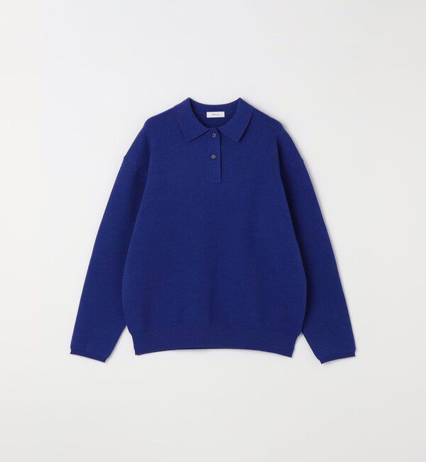 SHIPS any「SHIPS any:〈手洗い可能〉ハイゲージ ミラノリブ ブラッシュド リラックス ニット ポロ◇」|ニット・セーター|