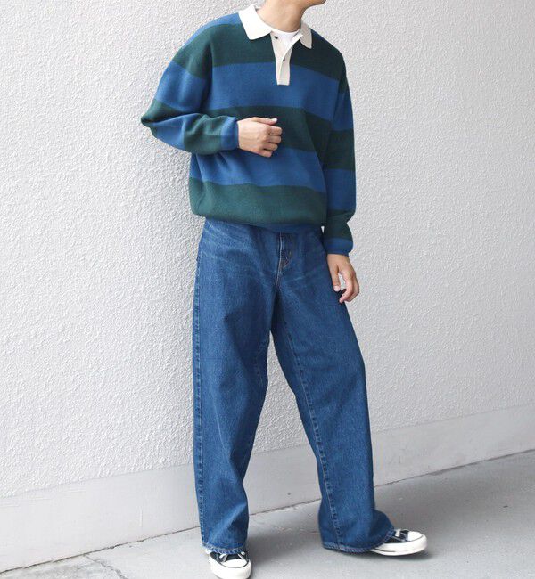 SHIPS any「SHIPS any:〈手洗い可能〉ハイゲージ ミラノリブ ブラッシュド リラックス ニット ポロ◇」|ニット・セーター|