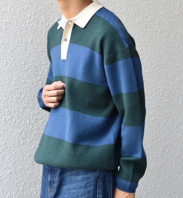 SHIPS any「SHIPS any:〈手洗い可能〉ハイゲージ ミラノリブ ブラッシュド リラックス ニット ポロ◇」|ニット・セーター|