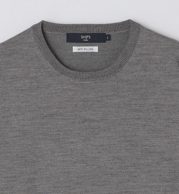 SHIPS Colors 「SHIPS Colors:〈手洗い可能〉アンチピリング 12ゲージ クルーネック ニット」|ニット・セーター|