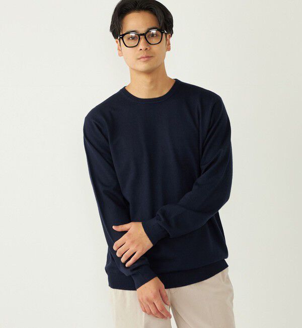 SHIPS Colors 「SHIPS Colors:〈手洗い可能〉アンチピリング 12ゲージ クルーネック ニット」|ニット・セーター|