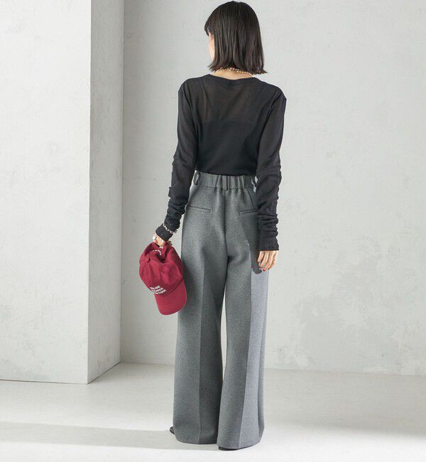 SHIPS for women「s.oyamadaコラボ:〈手洗い可能〉シアー テレコ ロング スリーブ TEE」|Tシャツ・カットソー|