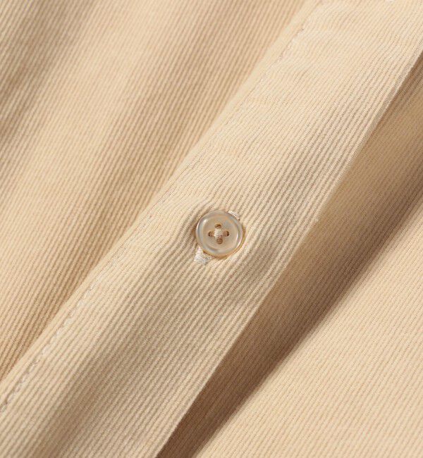 SHIPS for women「【WEB限定】〈洗濯機可能〉コーデュロイ ギャザー シャツ 羽織」|シャツ・ブラウス|